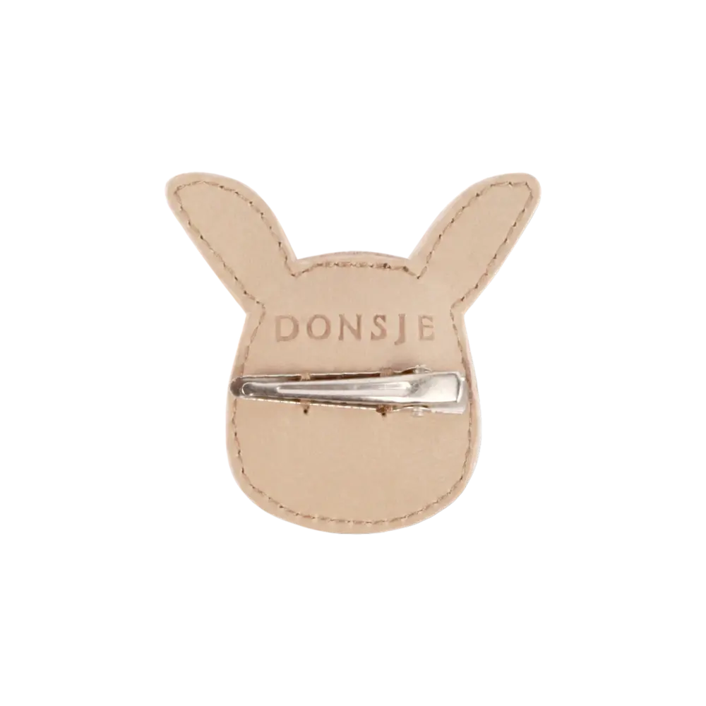 Donsje Amsterdam Donsje Amsterdam | Josy Classic Hairclip | Bunny | Taupe Nubuck