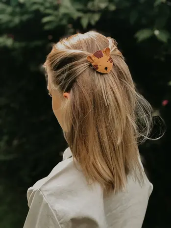 Donsje Amsterdam Donsje Amsterdam | Josy Classic Hairclip | Tiger | Camel Classic Leather