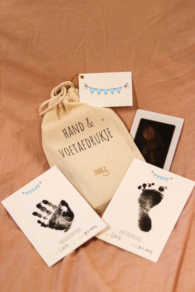 Juulz Juulz | Hand- en voetafdruk set | Blauw Juulz Juulz | Hand- en voetafdruk set | Blauw