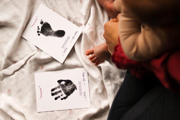 Juulz Juulz | Hand- en voetafdruk set | Roze