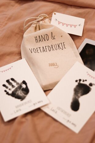 Juulz Juulz | Hand- en voetafdruk set | Roze