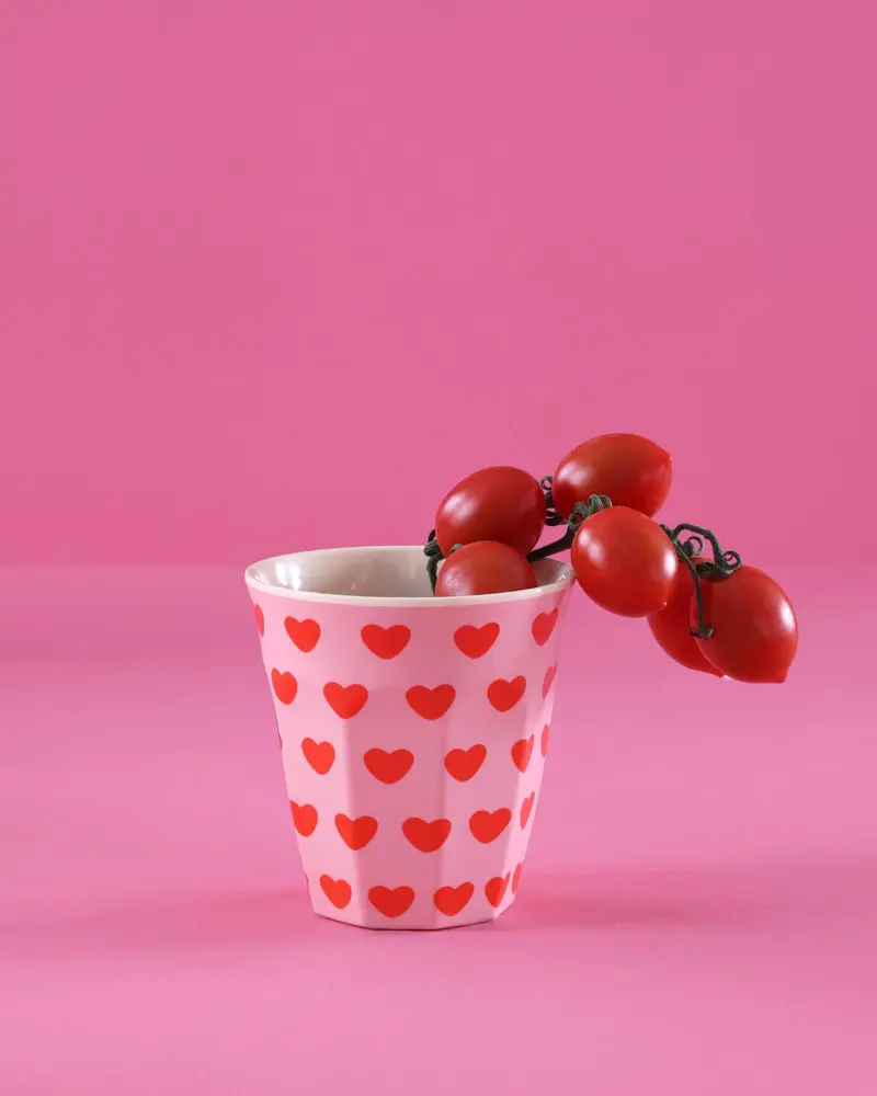 Rice Everyday Magic Rice | Melamine cup sweet Hearts print | Medium 250ml