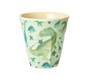 Rice Everyday Magic Rice | Melamine Cup Dino Print | Medium 250ml Rice Everyday Magic Rice | Melamine Cup Dino Print | Medium 250ml