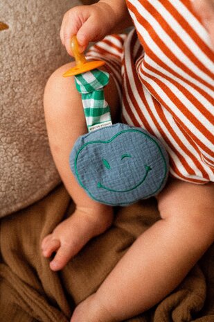 Atelier Pomme Atelier Pomme | Pacifier Cloth | Pomme | Misty Blue