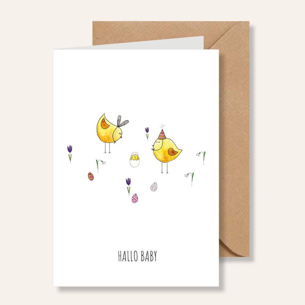 Juulz Juulz | Kaart | Hallo Baby kuikentjes