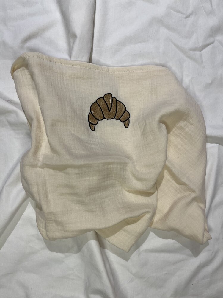 Atelier Pomme Atelier Pomme | TOWEL HUGE COSY WHITE | CROISSANT (75 x 75)