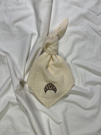 Atelier Pomme Atelier Pomme | Pacifier Cloth | Cuddle | Cosy White | Croissant