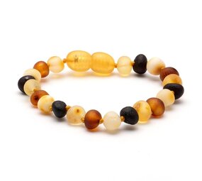 Barnsteen Barnsteen | Armband | Ruw | Multi 4 colors | 14 cm