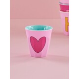 Rice Everyday Magic Rice | Melamine Cup with Heart pink | Medium 250ml Rice Everyday Magic Rice | Melamine Cup with Heart pink | Medium 250ml