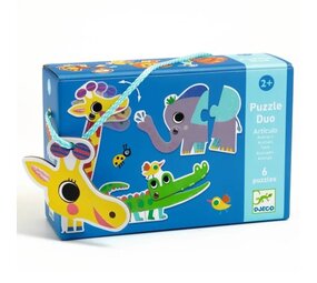 Djeco Djeco | Puzzel Duo | Wilde dieren Djeco Djeco | Puzzel Duo | Wilde dieren