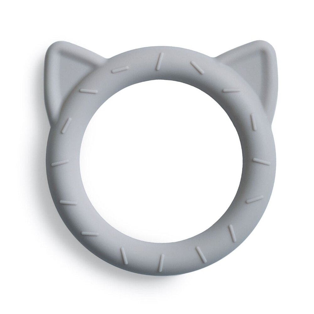 Mushie Mushie | Teether Cat | Stone Mushie Mushie | Teether Cat | Stone