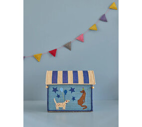Rice Everyday Magic Rice | Raffia Opbergmand Klein | Party Animal Blue Rice Everyday Magic Rice | Raffia Opbergmand Klein | Party Animal Blue