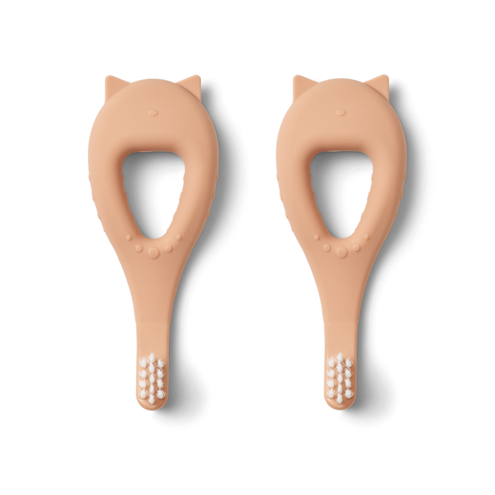 Liewood Liewood | Janelle Cat Toothbrush 2-Pack | Tuscany rose