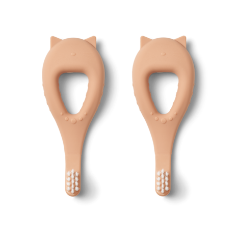 Liewood Liewood | Janelle Cat Toothbrush 2-Pack | Tuscany rose