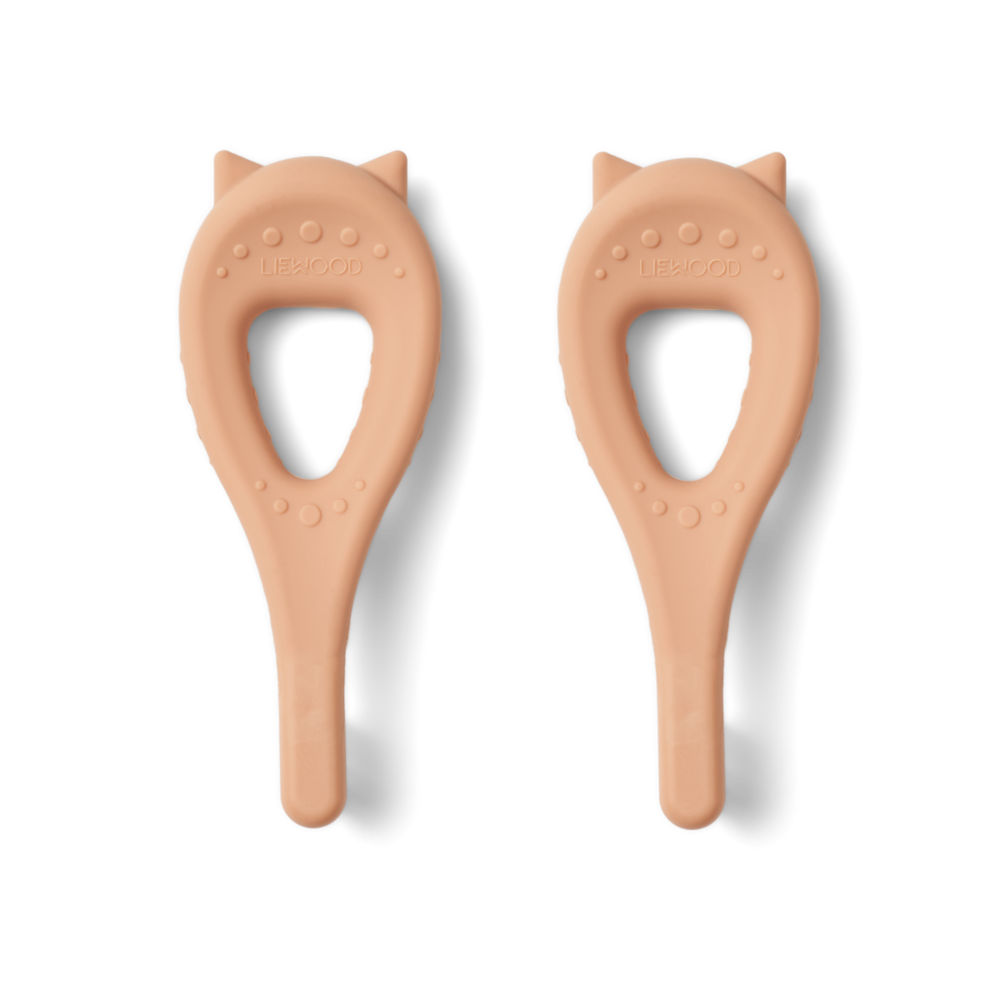 Liewood Liewood | Janelle Cat Toothbrush 2-Pack | Tuscany rose