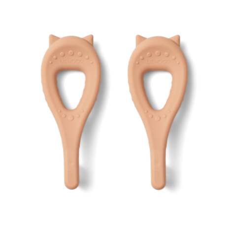 Liewood Liewood | Janelle Cat Toothbrush 2-Pack | Tuscany rose