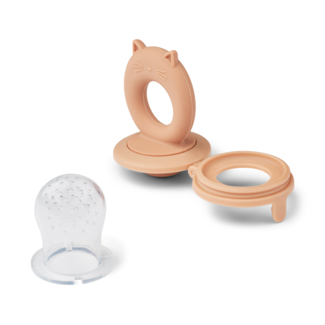 Liewood Liewood | Miranda Cat Shape Food Feeder 2-Pack | Tuscany rose / Apple blossom