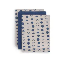 Jollein Jollein | Hydrofiel washandje 3 pack | Moonlight Jollein Jollein | Hydrofiel washandje 3 pack | Moonlight