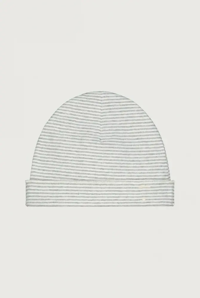 Gray Label Gray Label | Baby Beanie GOTS | Grey Melange - Cream