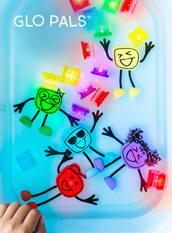Glo pals Glo pals | Light up cubes 4 stuks | Pippa