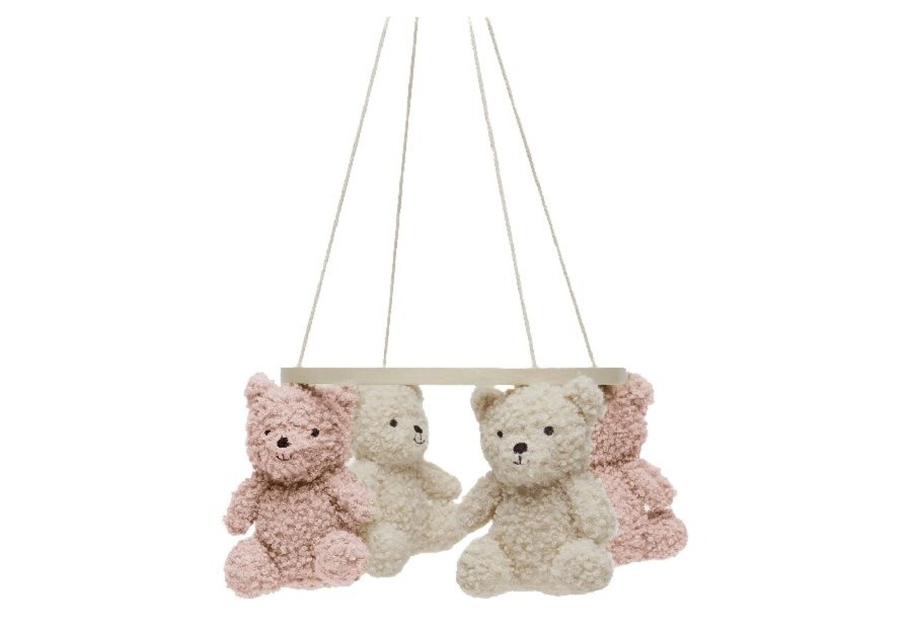 Jollein Jollein | Baby mobiel Teddy Bear | Wild Rose/Naturel