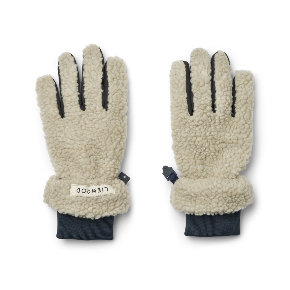 Liewood Liewood | Demi Pile Gloves | Mist / Classic navy