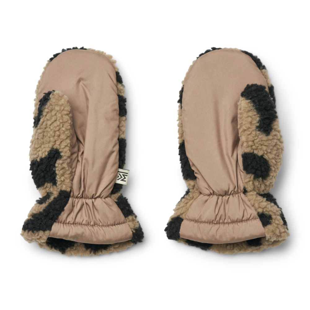 Liewood Liewood | Grethe Pile Gloves | Mega leo / Oat mix Liewood Liewood | Grethe Pile Gloves | Mega leo / Oat mix