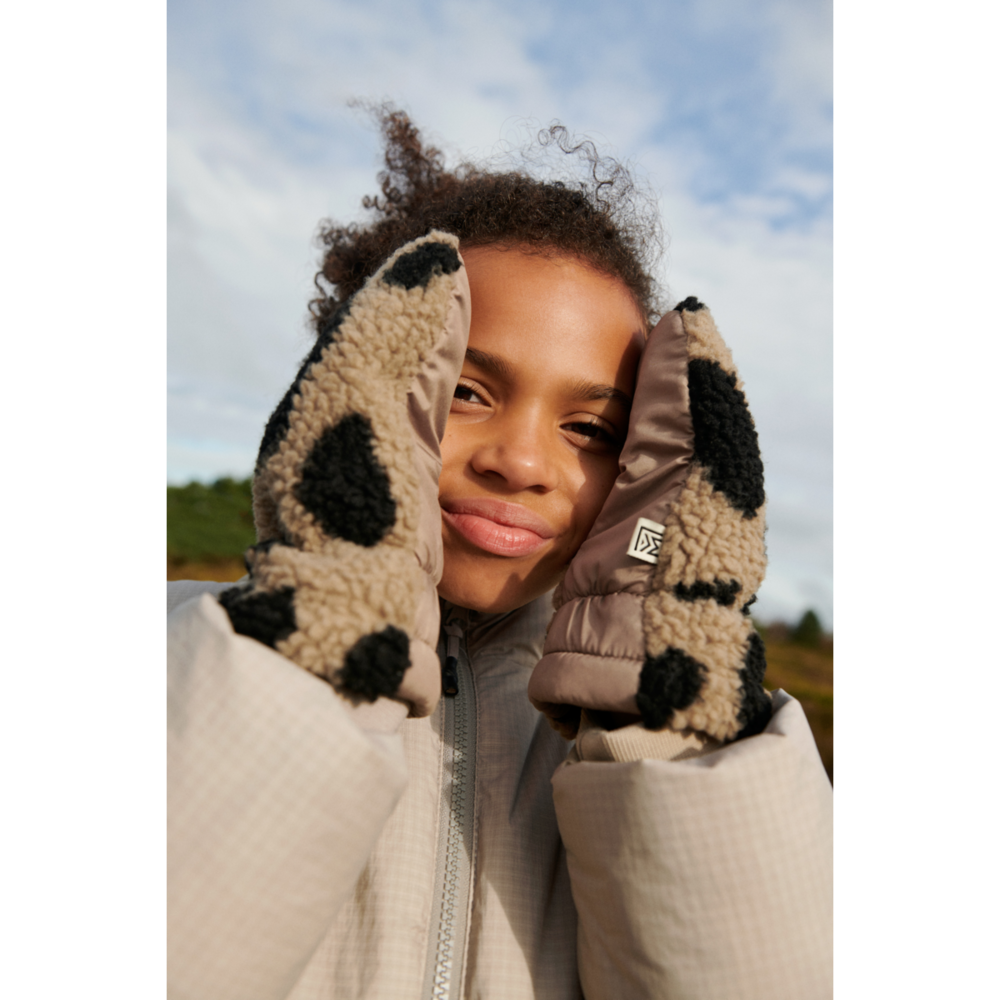 Liewood Liewood | Grethe Pile Gloves | Mega leo / Oat mix Liewood Liewood | Grethe Pile Gloves | Mega leo / Oat mix