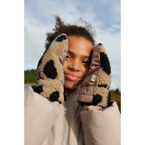 Liewood Liewood | Grethe Pile Gloves | Mega leo / Oat mix Liewood Liewood | Grethe Pile Gloves | Mega leo / Oat mix