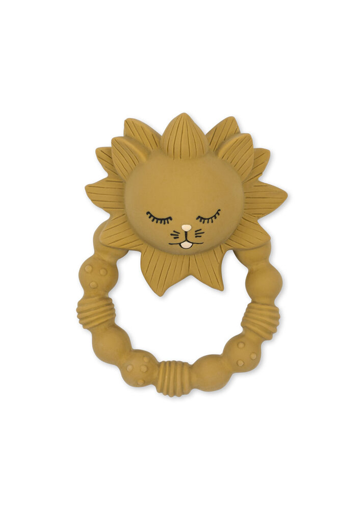 Konges Sløjd Konges Sløjd | Teether Ring Lion | Mustard