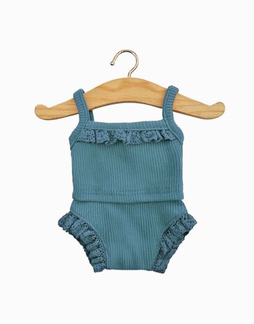Minikane Mini kane | Romper blauw Minikane Mini kane | Romper blauw