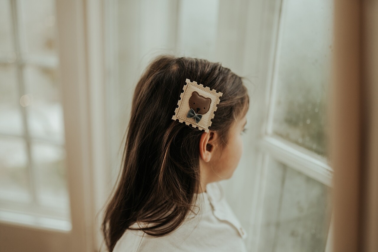 Donsje Amsterdam Donsje Amsterdam | Guar Clip | Stamp | Cream Scored Leather