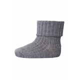 MP Denmark MP Denmark | Wool rib baby socks | Grey Melange