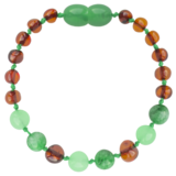 Barnsteen Barnsteen | Armband | Glimmend | Green mix | 14 cm Barnsteen Barnsteen | Armband | Glimmend | Green mix | 14 cm
