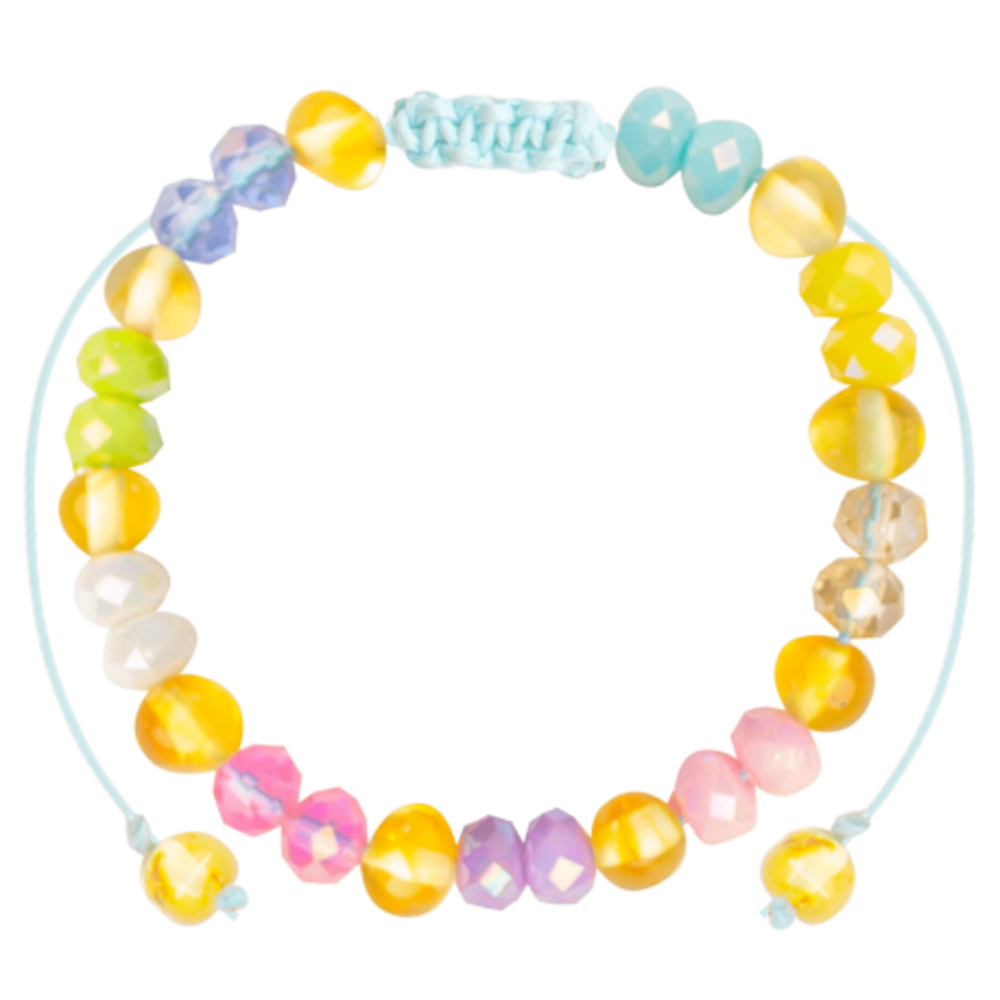 Barnsteen Barnsteen | Armband | Glimmend | Regenboog | 16 cm