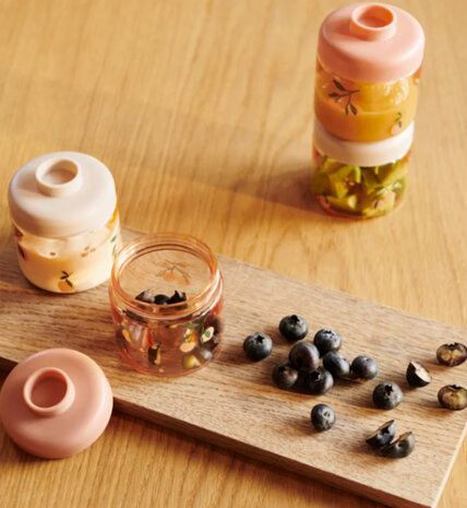 Liewood Liewood | Dominique Baby Food Tritan Boxes 4-Pack | Peach / Sea shell