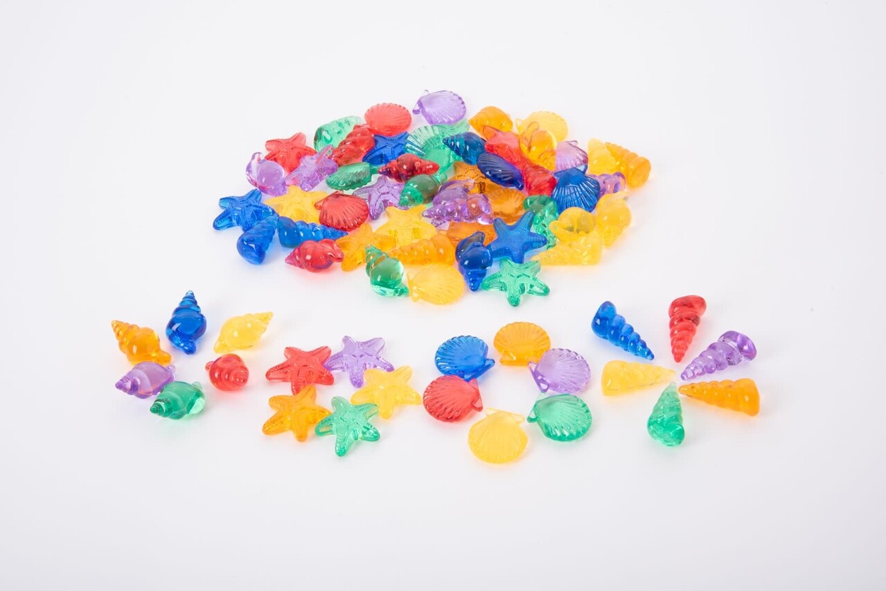 Tickit | Doorschijnende gekleurde schelpen p.s. Tickit | Doorschijnende gekleurde schelpen p.s.