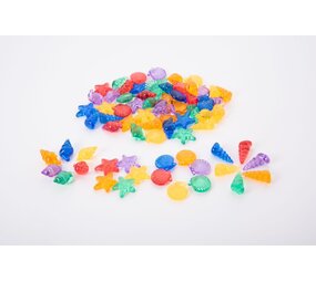 Tickit | Doorschijnende gekleurde schelpen p.s. Tickit | Doorschijnende gekleurde schelpen p.s.