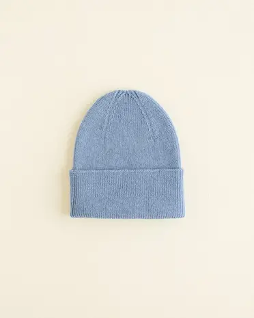 Hvid Hvid | Beanie Newborn | Light Blue