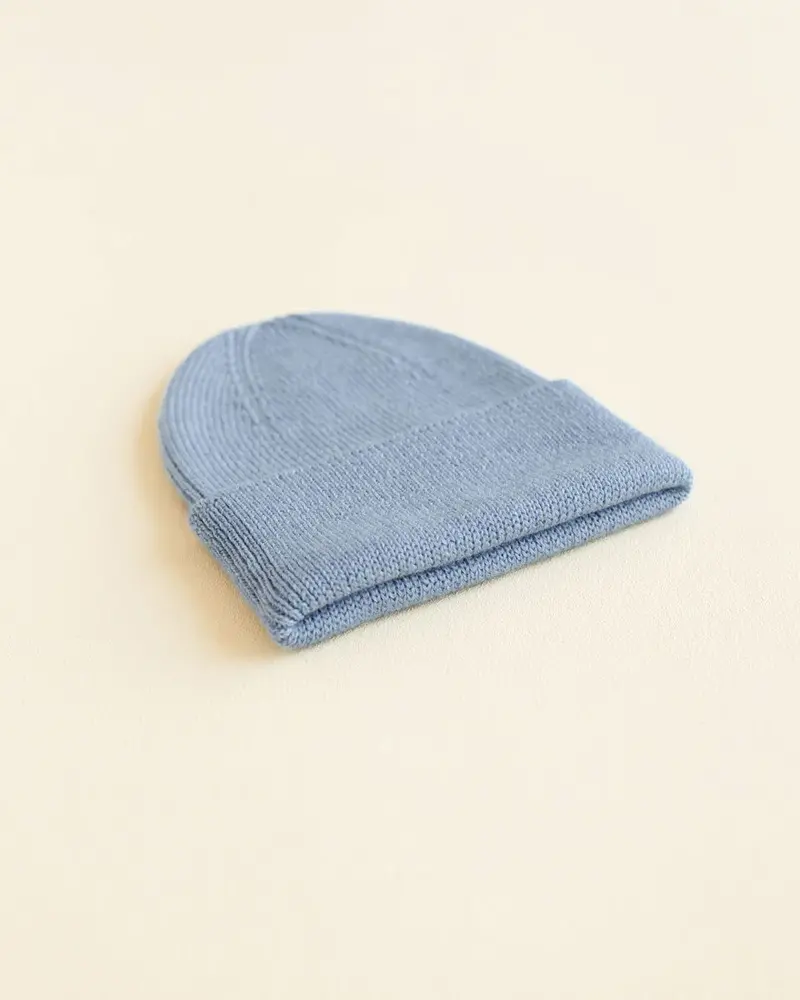 Hvid Hvid | Beanie Newborn | Light Blue