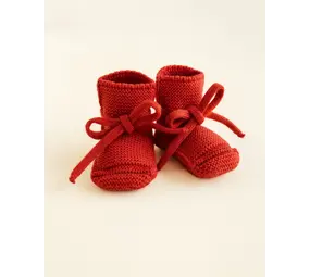 Hvid Hvid | Booties 0-9M | Red Hvid Hvid | Booties 0-9M | Red