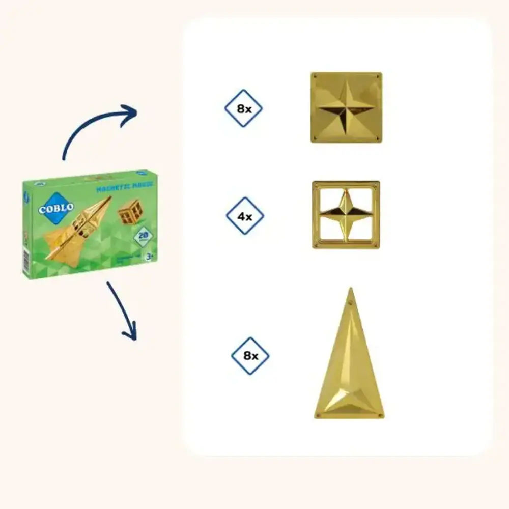 Coblo | Goud | 20 stuks Coblo | Goud | 20 stuks