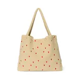 Studio Noos Studio Noos | Ecru Teddy Hearts | Mom Bag Studio Noos Studio Noos | Ecru Teddy Hearts | Mom Bag