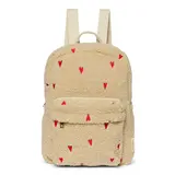 Studio Noos Studio Noos | Ecru Teddy Hearts | Midi Backpack with Front Pocket Studio Noos Studio Noos | Ecru Teddy Hearts | Midi Backpack with Front Pocket