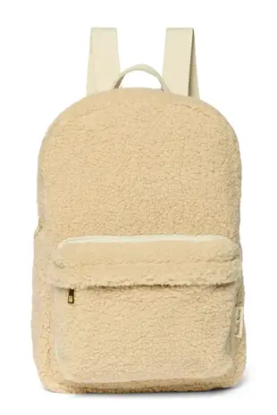 Studio Noos Studio Noos | Ecru Teddy | Midi Backpack with Front Pocket