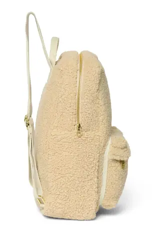 Studio Noos Studio Noos | Ecru Teddy | Midi Backpack with Front Pocket