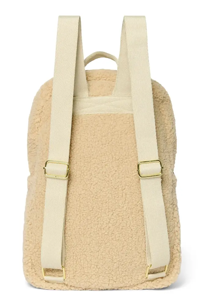 Studio Noos Studio Noos | Ecru Teddy | Midi Backpack with Front Pocket