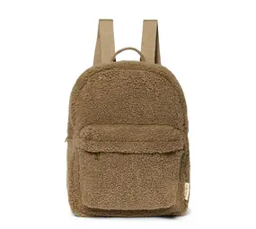 Studio Noos Studio Noos | Brown Teddy | Midi Backpack with Front Pocket Studio Noos Studio Noos | Brown Teddy | Midi Backpack with Front Pocket