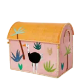 Rice Everyday Magic Rice | Middelgroot Raffia Opberghuis | Roze | Jungle Theme Rice Everyday Magic Rice | Middelgroot Raffia Opberghuis | Roze | Jungle Theme
