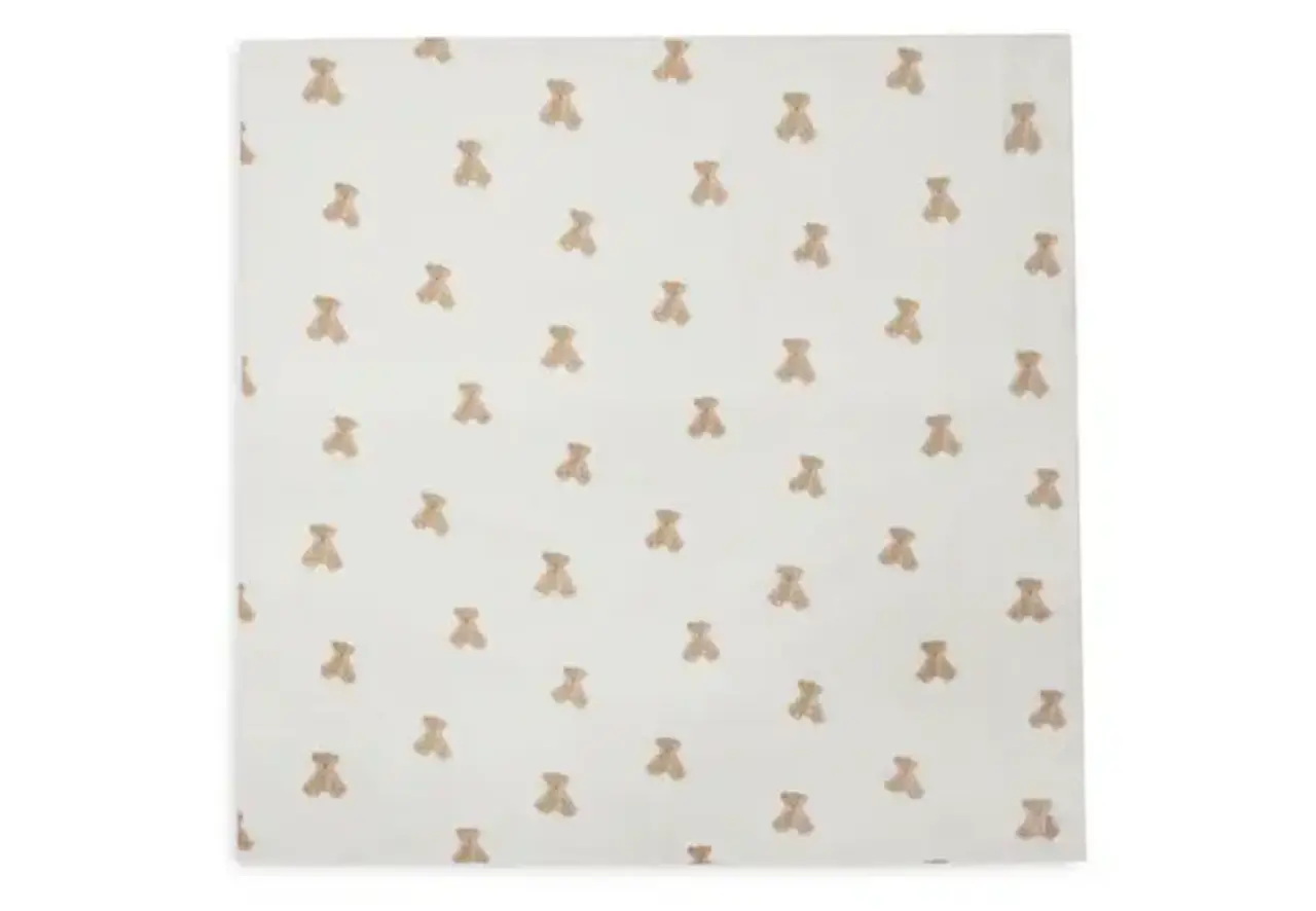 Jollein Jollein | Hydrofiele Doek Large 115x115cm | Teddy Bear | 2 Stuks